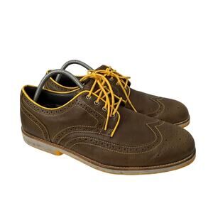 FootJoy City Golf Shoes Mens Size 11 M Brown Leather Wingtip Soft Spikes